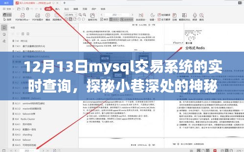 探秘小巷深處的神秘小店，揭秘MySQL交易系統(tǒng)實(shí)時(shí)查詢的魅力（12月13日）