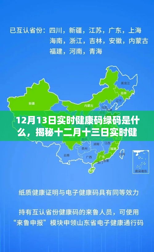 揭秘十二月十三日實時健康碼綠碼真相，定義、功能及應用解析