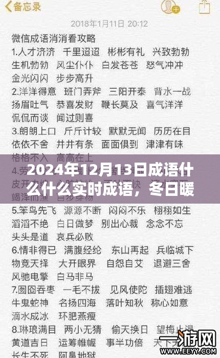 冬日暖陽下的成語奇緣，實時成語探索與溫馨日常分享——2024年12月13日