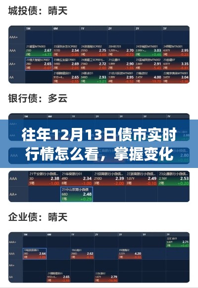 掌握債市變化，學(xué)習(xí)如何解讀往年12月13日債市實(shí)時(shí)行情，賦予你自信與成就感之路
