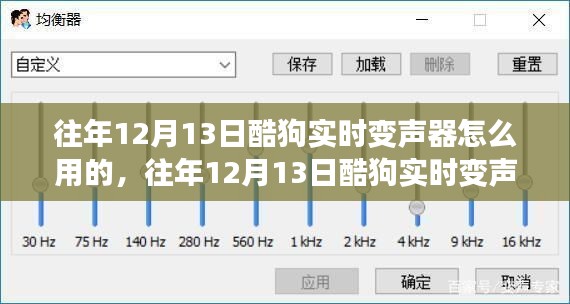 往年12月13日酷狗實(shí)時變聲器使用教程與指南，探討使用心得及技巧分享。