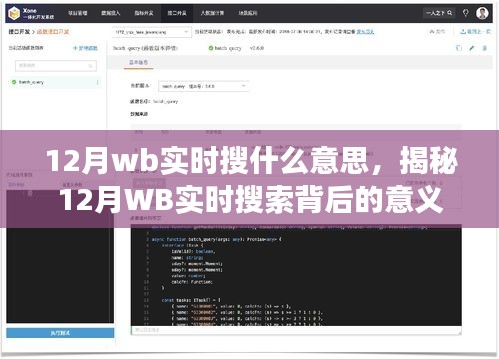 揭秘十二月WB實時搜索背后的深層含義與故事，數(shù)據(jù)深度解讀