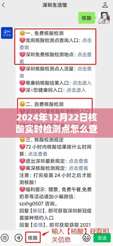 輕松科普，如何查詢2024年12月22日核酸實時檢測點位置