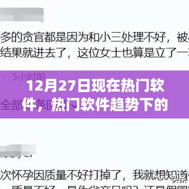 熱門軟件雙刃劍效應(yīng)，深度解析與觀點闡述——12月27日軟件趨勢觀察