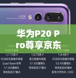 華為P20 Pro尊享京東獨(dú)家優(yōu)惠，專業(yè)攝影與頂尖性能的完美融合！