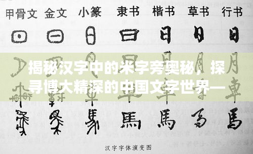 揭秘漢字中的米字旁奧秘，探尋博大精深的中國文字世界——百度帶你探索